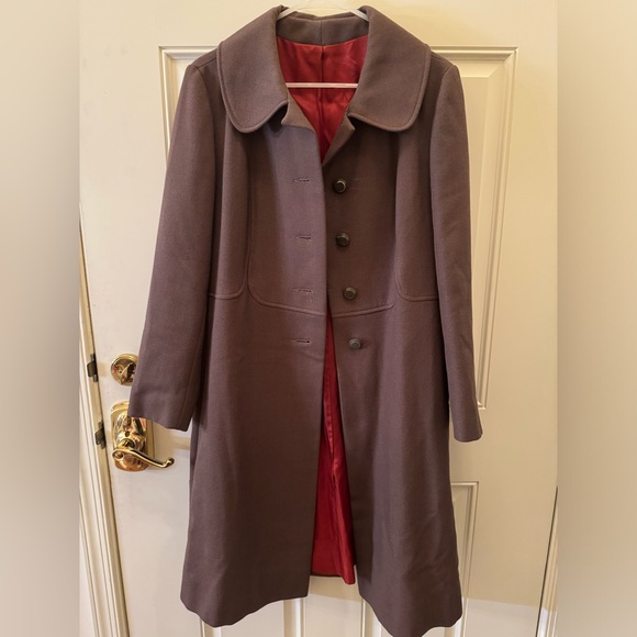 Women’s 1960’s Vintage coat Brown (Rare) Hand craft Made In Usa - Picture 1 of 16